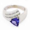 Picture of 18k White Gold Tanzanite & Diamond Ring