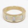Picture of 14k Two Tone Gold Diamond Band