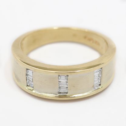 Picture of 14k Two Tone Gold Diamond Band