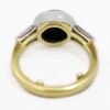 Picture of 18k Two Tone Gold Cabochon Onyx & Diamond Ring