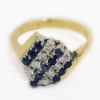 Picture of 18k Yellow Gold Sapphire & Diamond Ring
