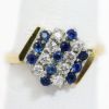 Picture of 18k Yellow Gold Sapphire & Diamond Ring