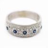 Picture of 14k White Gold Sapphire & Diamond Ring