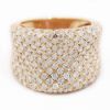 Picture of 14k Rose Gold Pavé Set Diamond Ring