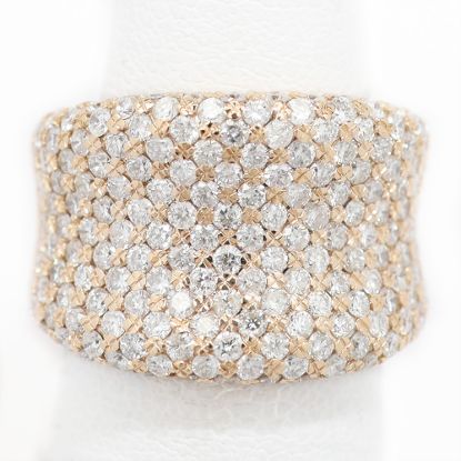 Picture of 14k Rose Gold Pavé Set Diamond Ring