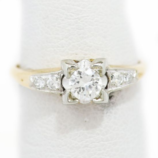 Picture of Vintage 14k/18k Two Tone Gold Diamond Ring