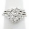 Picture of 14k White Gold Brilliant Diamond Bridal Set