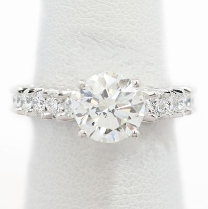 Picture of 14k White Gold Brilliant Diamond Ring