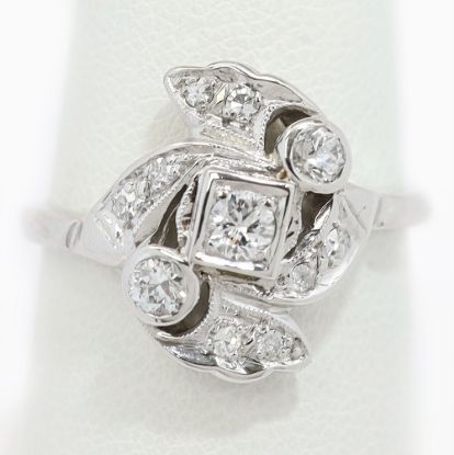 Picture of Vintage 14k White Gold Diamond Ring