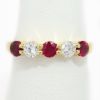 Picture of 14k Yellow Gold Ruby & Diamond Band