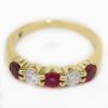 Picture of 14k Yellow Gold Ruby & Diamond Band