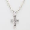 Picture of 14k White Gold Diamond Cross Pendant
