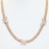 Picture of 18k Rose Gold Pavé Set Brilliant Diamond Butterfly Necklace
