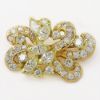 Picture of 14k Yellow Gold Diamond Brooch