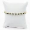 Picture of 14k Yellow Gold Sapphire & Diamond Line Tennis Bracelet