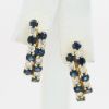 Picture of 14k Yellow Gold Sapphire & Diamond Earrings