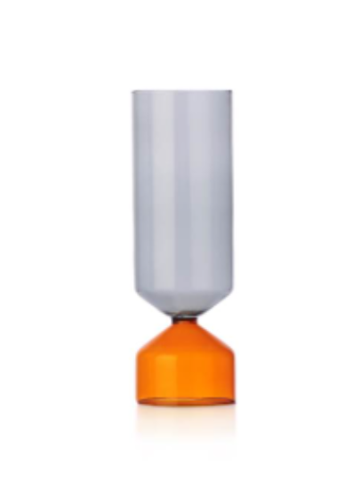 Picture of New Short Vase, Amber/Smoke