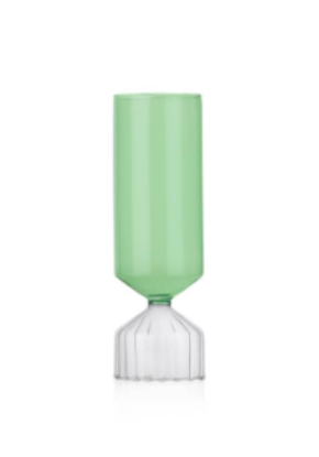 Picture of New Short Vase, Clear/Green