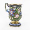 Picture of Antique Russian Gilt Sterling Silver & Cloisonné Enamel Vodka Cup