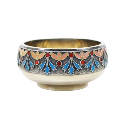 Picture of Antique Russian Silver & Enamel Salt Cellar