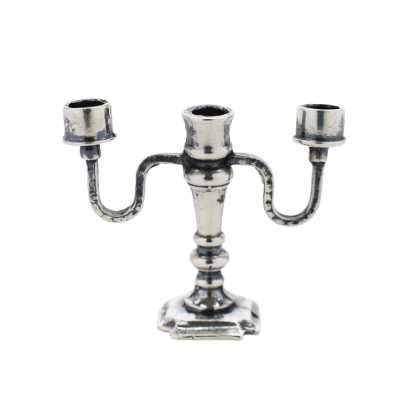 Picture of Vintage Miniature Sterling Silver Dollhouse Candelabra