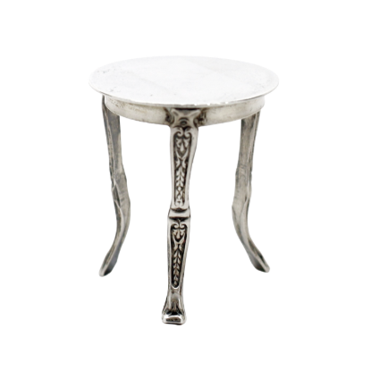 Picture of Vintage Sterling Silver Miniature Occasional Table with Decorative Legs