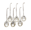 Picture of Vintage English Silver Set of 6 Golf Club Shaped Demitasse Spoons