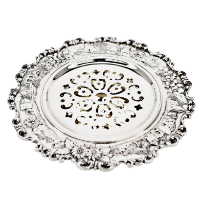 Picture of 'Landscape' Iced Butter Server, Sterling Silver