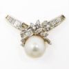 Picture of 14k Yellow Gold Freshwater Cultured Pearl & Diamond Pendant