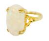 Picture of 18k Yellow Gold & Oval Opal Cabochon Ring