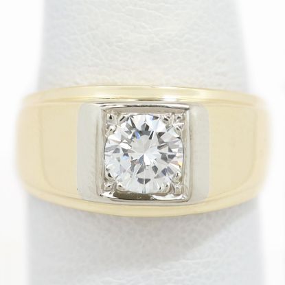 Picture of 14k Yellow Gold Brilliant Diamond Ring