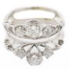 Picture of 14k White Gold Brilliant Diamond Insert Ring