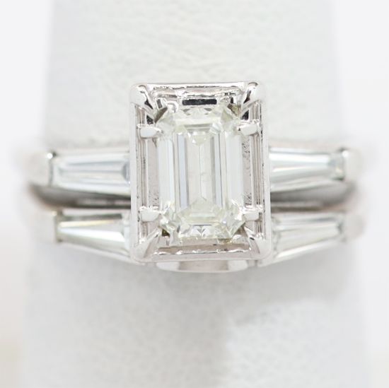 Picture of 18k White Gold Diamond Bridal Set