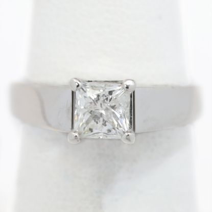 Picture of 14k White Gold Solitaire Diamond Ring