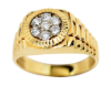 Picture of 14k Yellow Gold Brilliant Diamond Ring