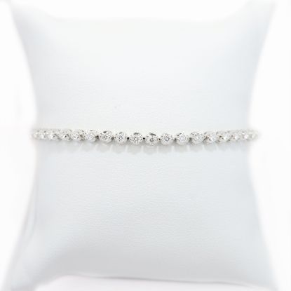 Picture of 14k White Gold Brilliant Diamond Tennis Bracelet