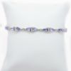 Picture of 14k White Gold Tanzanite & Diamond Bracelet
