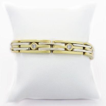 Picture of 18k Two Tone Gold Diamond Bracelet