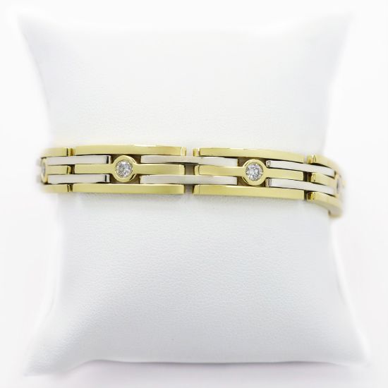 Picture of 18k Two Tone Gold Diamond Bracelet
