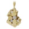 Picture of 14k Yellow Gold Diamond Nugget Pendant