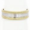 Picture of 14k Two Tone Gold Brushed Metal Band