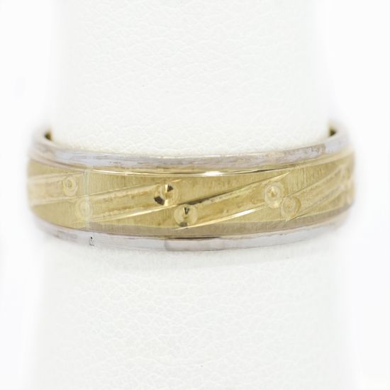 Picture of 14k Two Tone Gold Ring Band