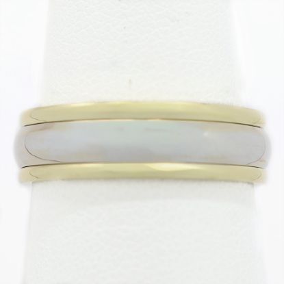 Picture of 14k Two Tone Gold Men's Ring Band