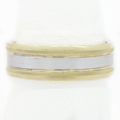Picture of 14k Two Tone Gold Men's Ring Band
