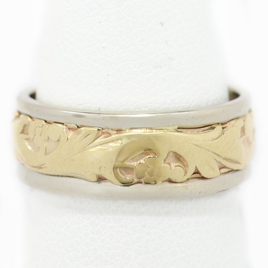 Picture of 18k Two Tone Gold Band