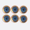 Picture of New Set of 6 Dessert Plates 8.5", Gold