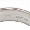 Picture of 18k White Gold Men's  Brushed Ring Band