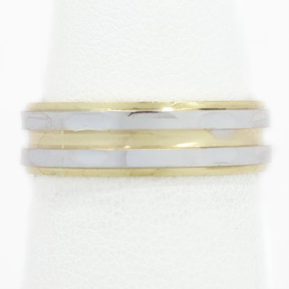 Picture of 14k Two Tone Gold Band