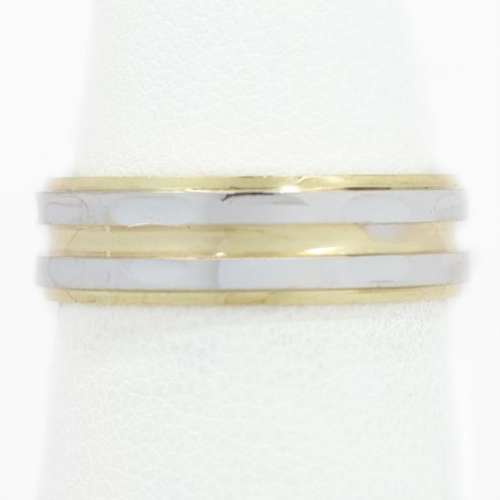 Picture of 14k Two Tone Gold Band