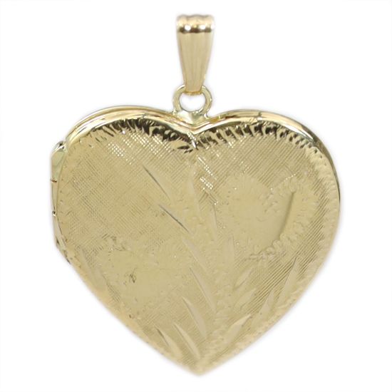 Picture of 14k Yellow Gold Heart Locket Pendant
